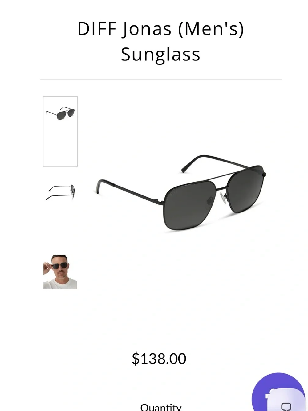 Diff Eyewear Men's Sunglasses in Black and Green Polarized Lenses